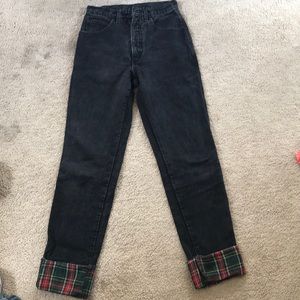 Old Vintage Black High Waisted Jeans